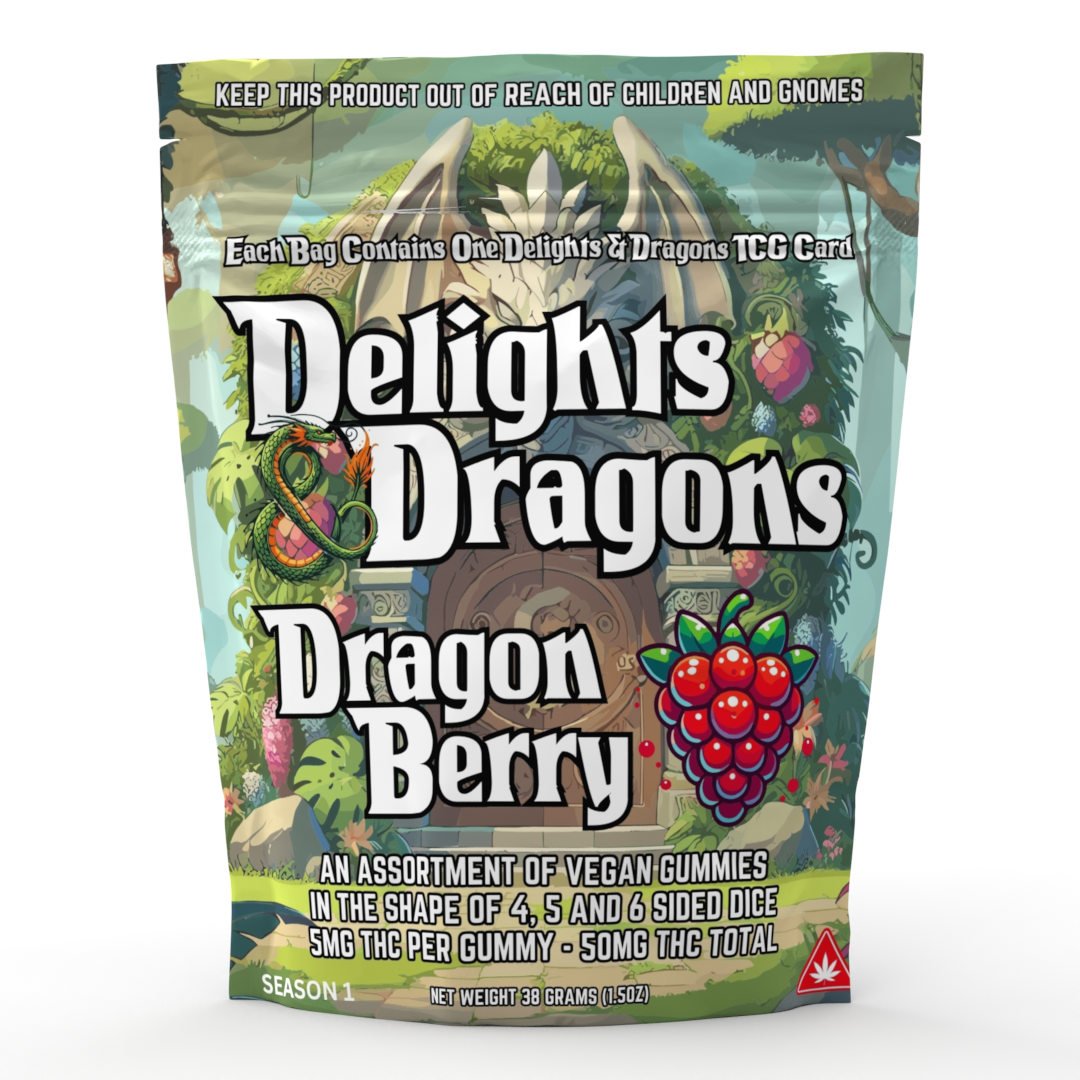 Dragonberry - 50mg THC Infused Gummy Dice - 10pk