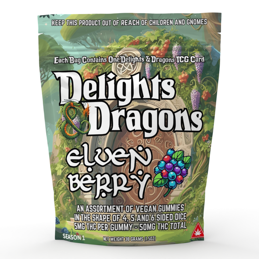 Elven Berry - 50mg THC Infused Gummy Dice - 10pk